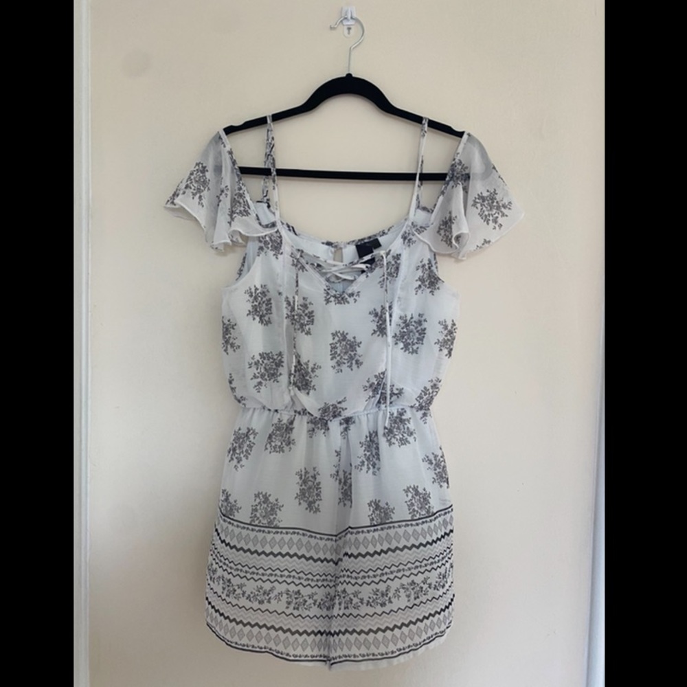 Black and white romper